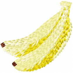 Banana Embroidery Design 3